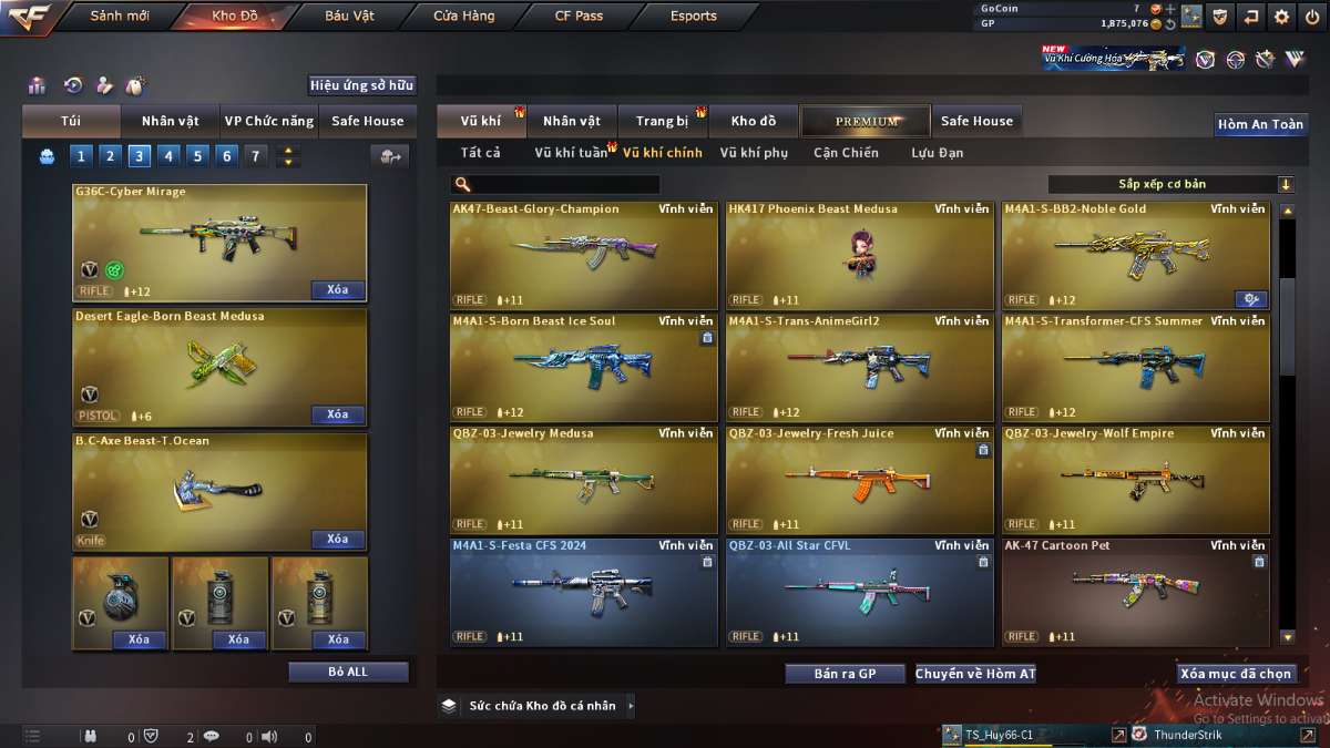 shop acc cf uy tin gia re